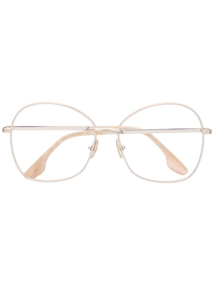Victoria Beckham Round Frame Glasses - Metallic
