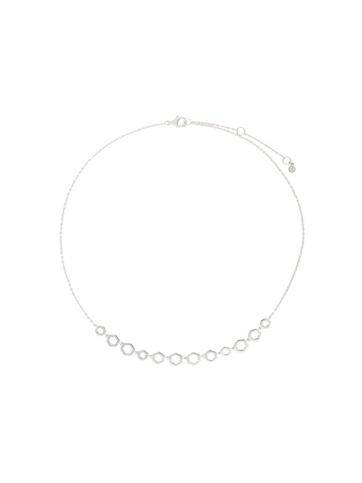 Astley Clarke Plain Honeycomb Necklace - Metallic