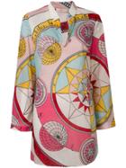 Tory Burch Celestial Chart Print Caftan - Pink