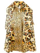 Richard Quinn Leopard Oversized Coat - Yellow
