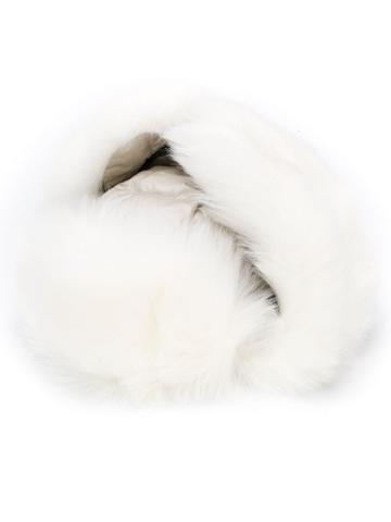 Woolrich Fur Trim Hat - White