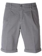 Re-hash Printed Chino Shorts, Men's, Size: 34, Blue, Cotton/spandex/elastane
