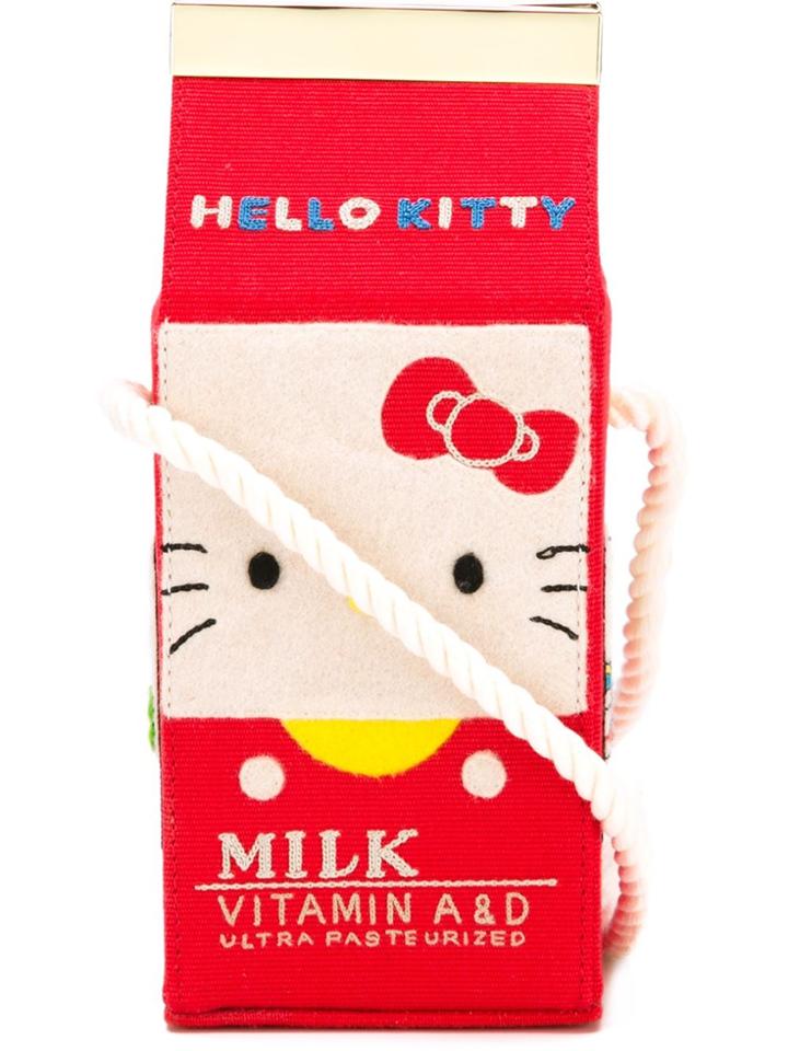 Olympia Le-tan 'face Milk Box' Crossbody Bag - Red
