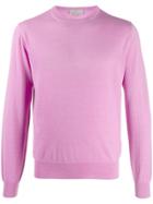 Canali Crew-neck Cashmere Jumper - Pink