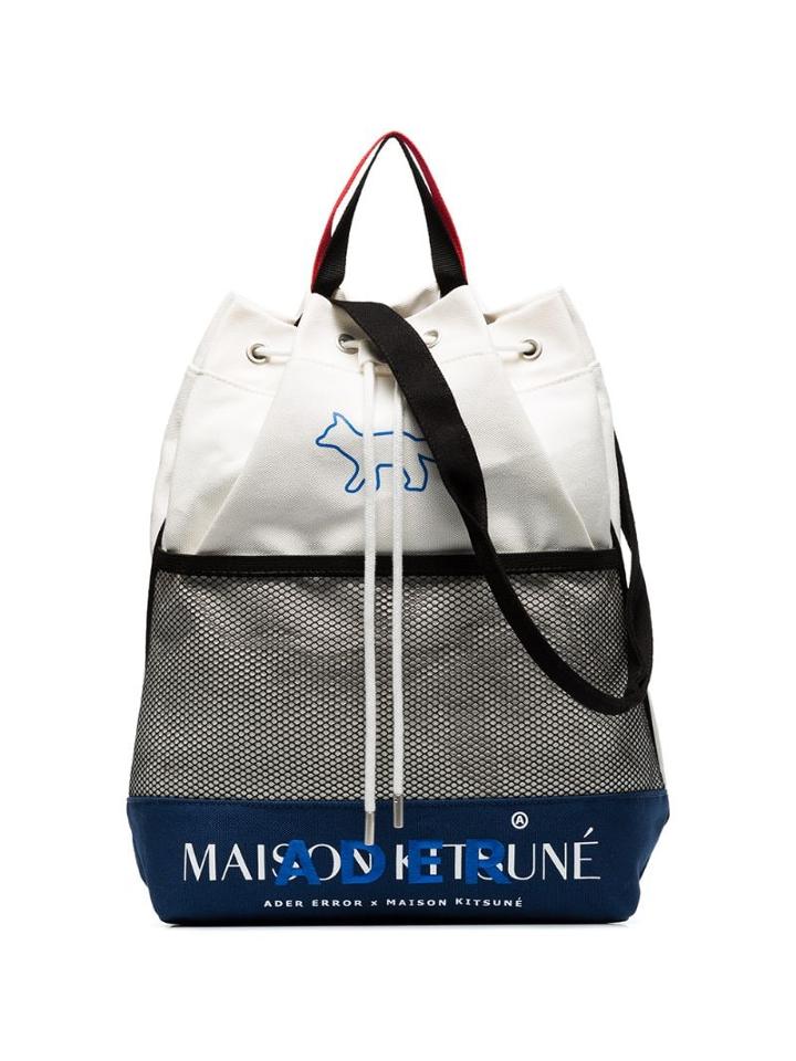 Maison Kitsuné X Ader Error Drawstring Backpack - Multicolour