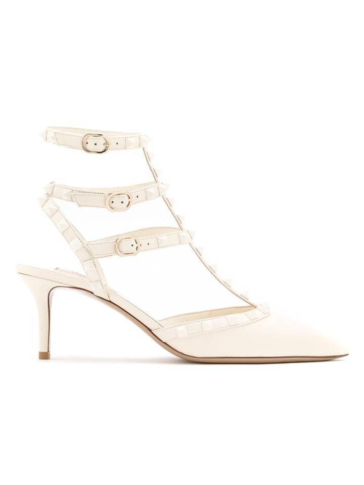 Valentino Valentino Garavani Rockstud Caged Pumps 65mm - White