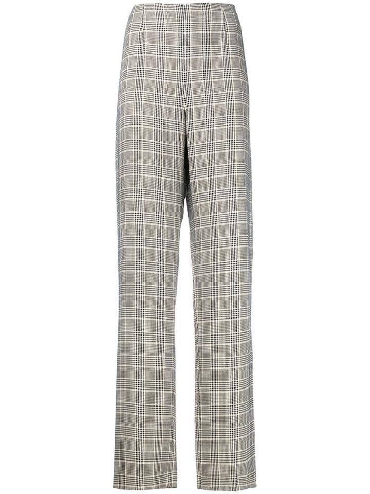 Emporio Armani Vintage Plaid Straight Trousers - Nude & Neutrals