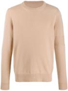 Maison Margiela Crew Neck Knitted Sweater - Neutrals