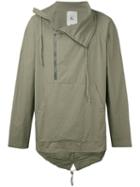 Lost & Found Rooms - Soft Zip Placket Parka - Men - Cotton/spandex/elastane - M, Green, Cotton/spandex/elastane