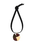 Marni Wood Pendant Necklace, Women's, Black