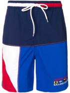 Tommy Jeans Colourblock Swim Shorts - Blue
