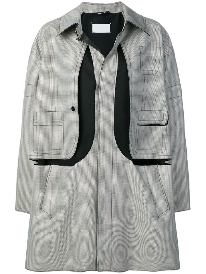 Maison Margiela Printed Coat - Neutrals
