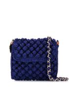 M Missoni Lurex Knit Crossbody Bag - Blue