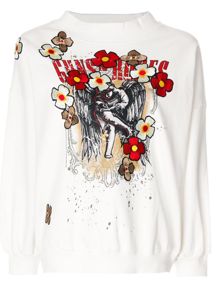 Tiger In The Rain Printed Sweatshirt - White