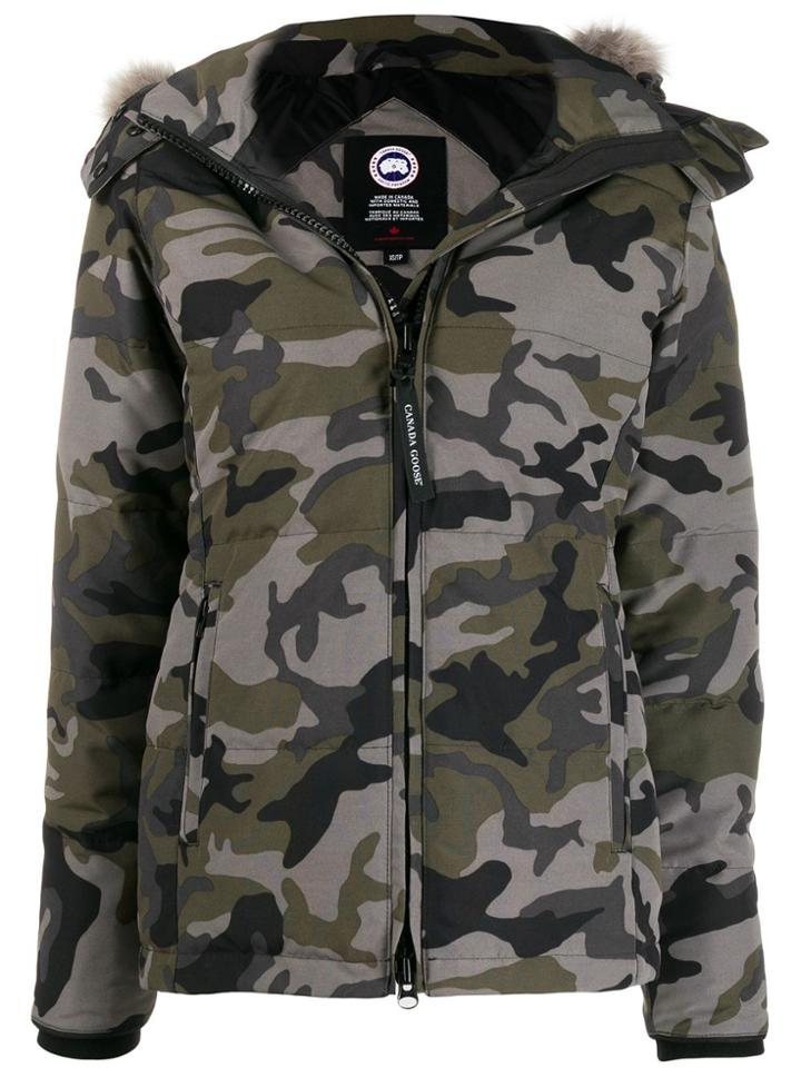 Canada Goose Chelsea Camouflage Print Parka - Green