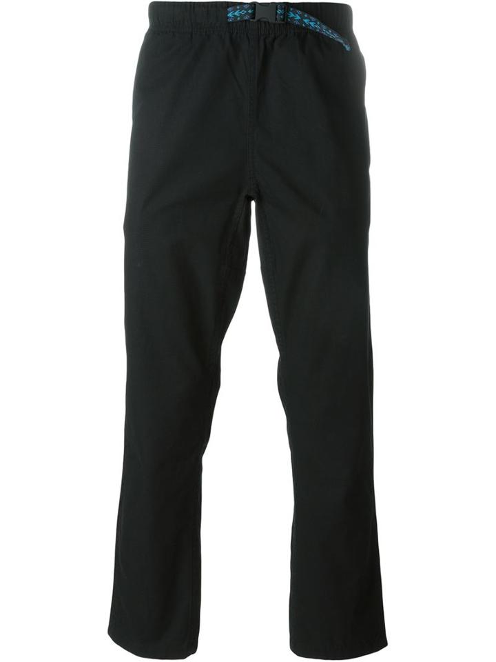 Carhartt Colton Clip Pleated Cropped Loose Fit Trousers, Men's, Size: L, Black, Cotton
