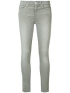 7 For All Mankind 'roxanne' Skinny Jeans, Women's, Size: 25, Grey, Cotton/polyester/spandex/elastane