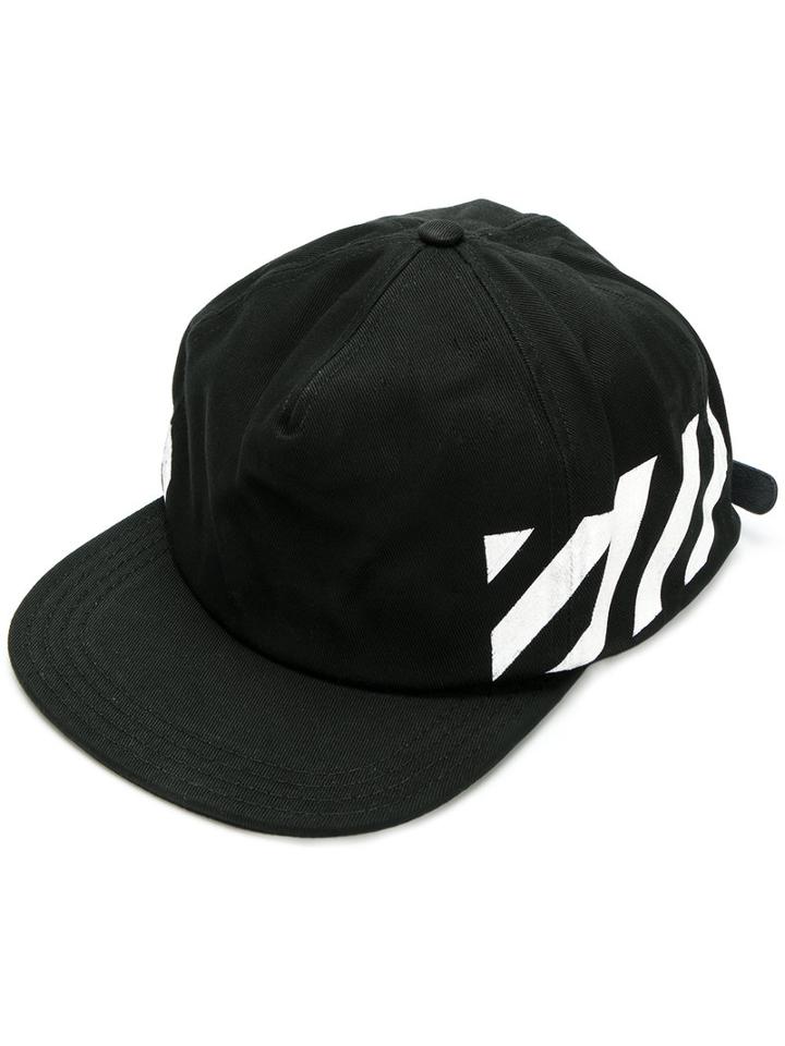 Off-white - Diagonals Cap - Men - Cotton - One Size, Black, Cotton