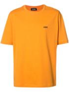 Raf Simons Logo Print T-shirt, Men's, Size: Xs, Yellow/orange, Cotton