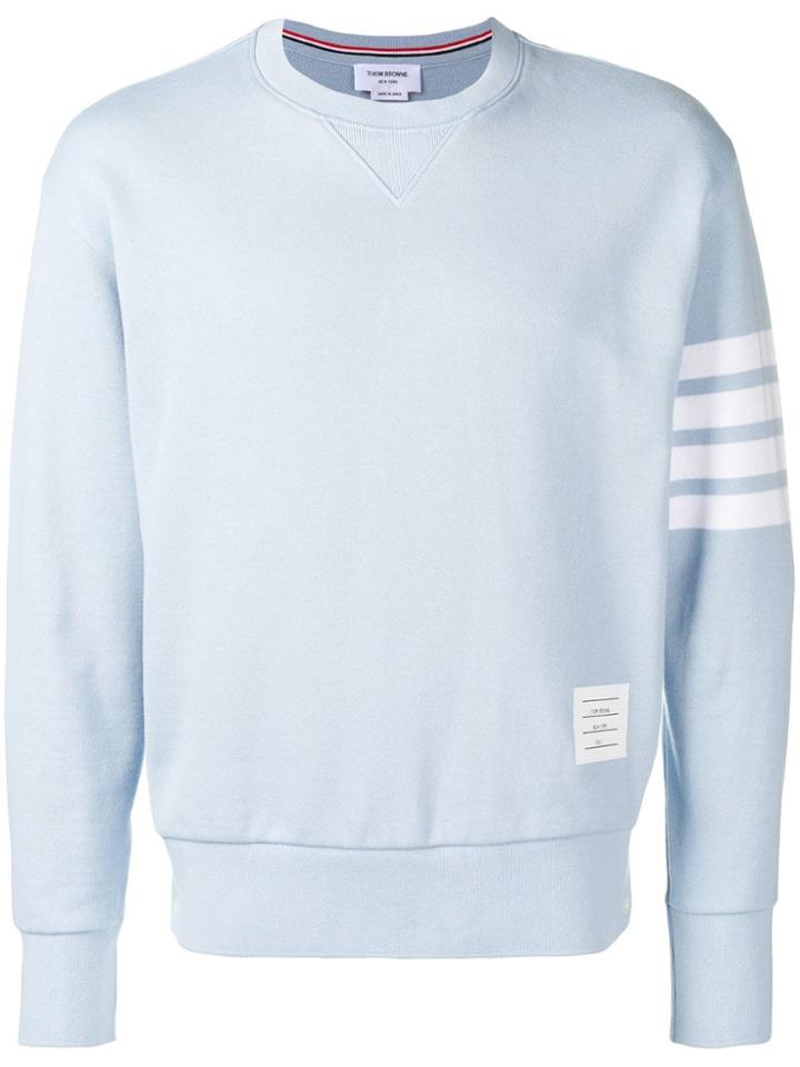 Thom Browne Engineered 4-bar Loopback Sweatshirt - Blue