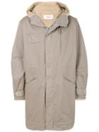 Mauro Grifoni Oversized Hooded Coat - Nude & Neutrals