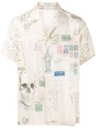 Alexander Mcqueen - Letters From India Printed Shirt - Men - Viscose - 15, Nude/neutrals, Viscose