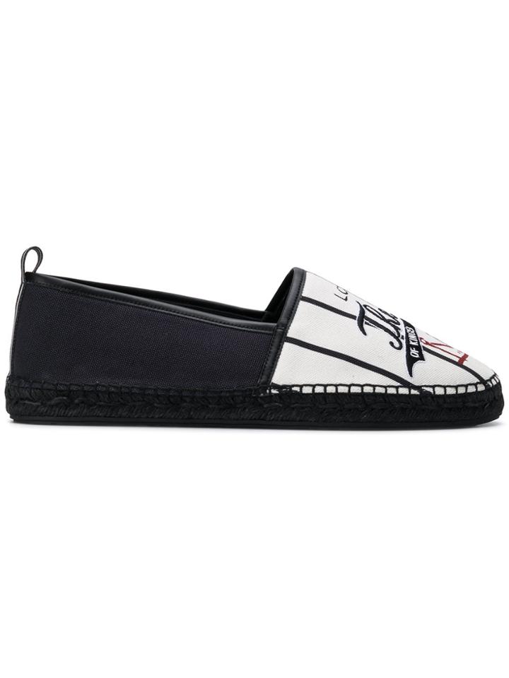 Dolce & Gabbana Royals Embroidered Espadrilles - White