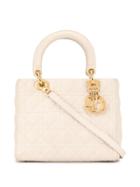 Christian Dior Pre-owned Lady Dior Cannage 2way Bag - White