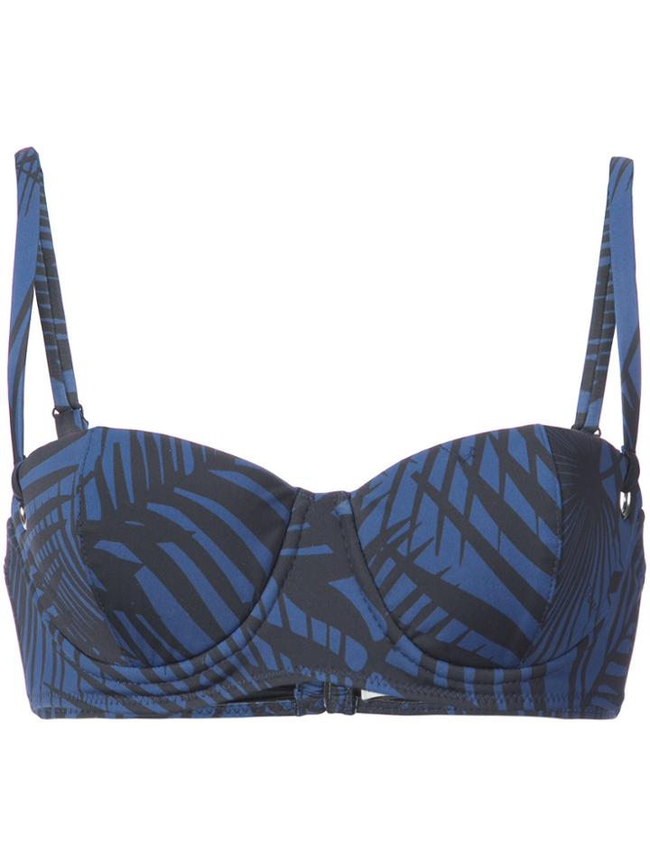 Fleur Du Mal Balconette Bikini Top - Blue