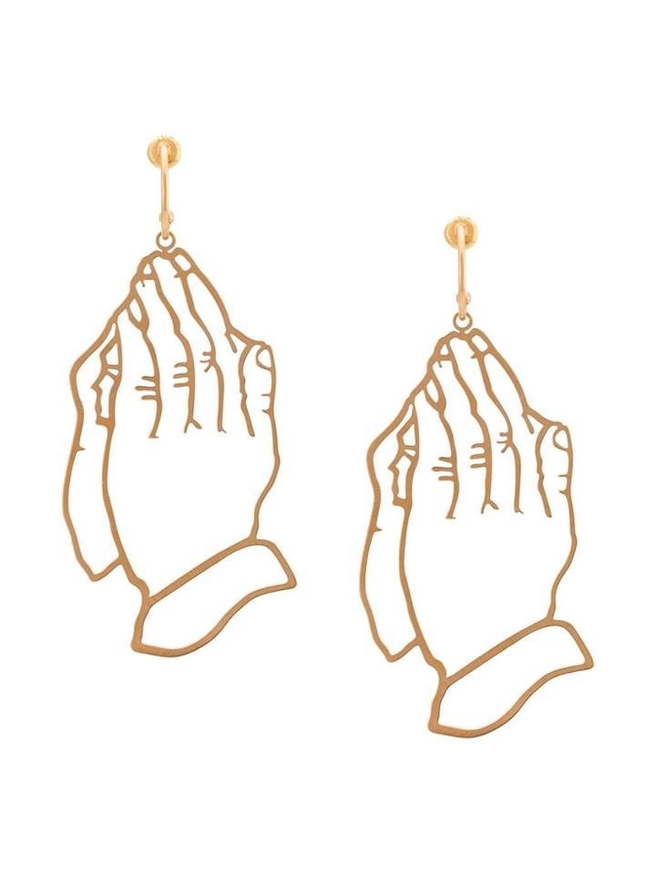 Simone Rocha Hand Earrings - Yellow