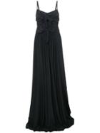 Derek Lam Bow Embellished Gown - Black