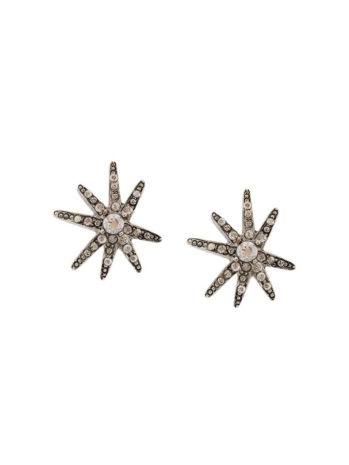 Oscar De La Renta Peuter Starburst Studs - Metallic