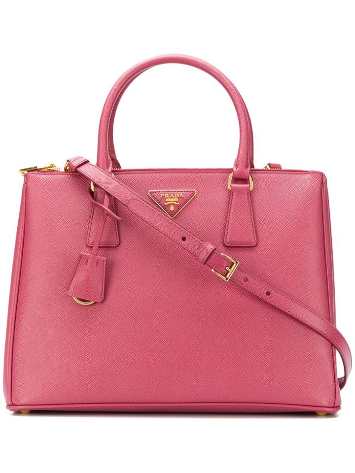 Prada Double Tote - Pink & Purple