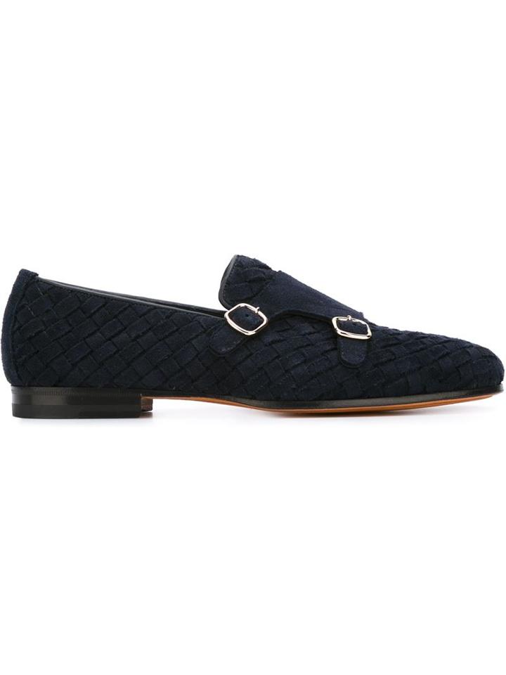 Santoni Buckled Slippers