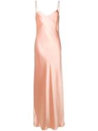 Galvan V-neck Slip Dress - Pink
