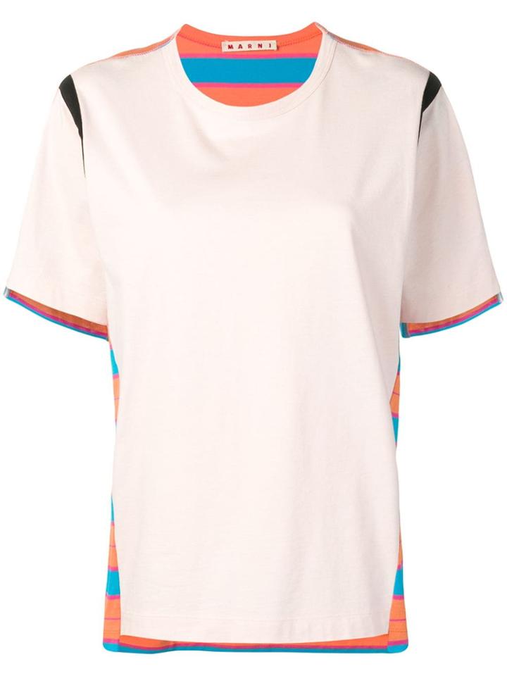 Marni Reversible Striped T-shirt - Pink