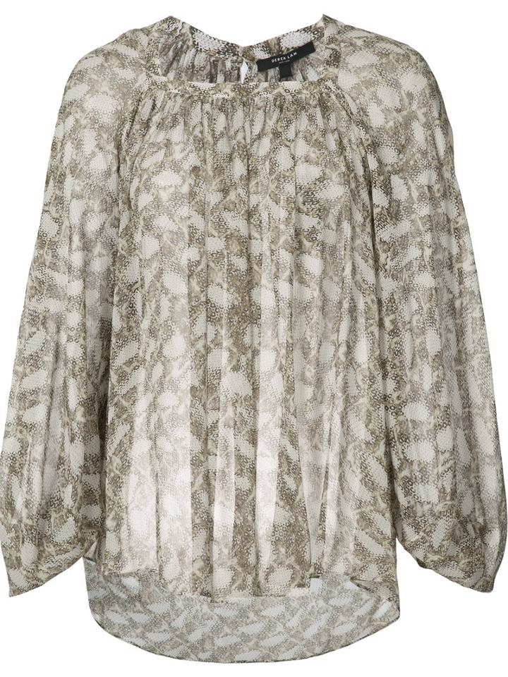 Derek Lam - Patterned Blouse - Women - Silk - 46, White, Silk