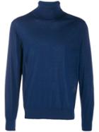 Z Zegna Roll Neck Sweatshirt - Blue
