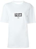Hood By Air Logo Print T-shirt, Women's, Size: Xs, White, Cotton