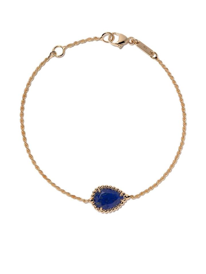 Boucheron Small 18kt Yellow Gold And Lapis Lazuli Serpent Bohème