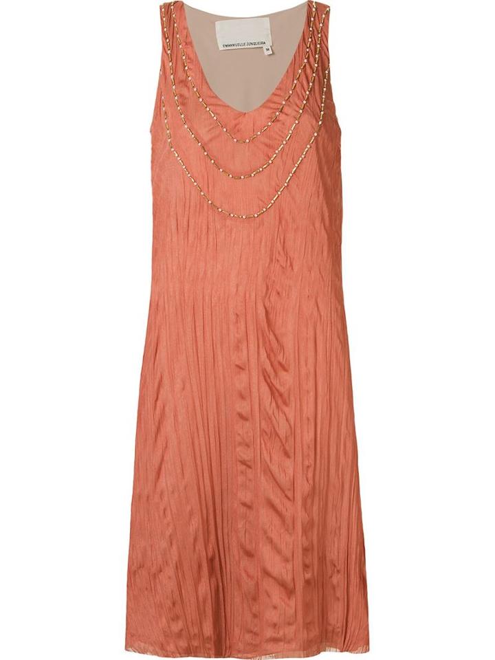 Emannuelle Junqueira V-neck Embellished Tulle Dress