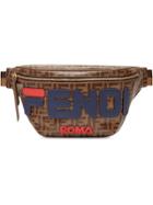 Fendi Double F Logo Belt Bag - Brown