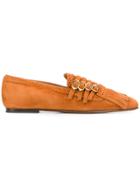L'autre Chose Buckle Detail Loafers - Brown