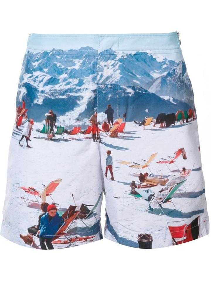 Orlebar Brown Mountain Print Bermuda Shorts