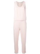 P.a.r.o.s.h. - Elasticated Waistband Jumpsuit - Women - Polyester - L, Women's, Pink/purple, Polyester