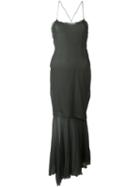 Romeo Gigli Vintage Sheer Slip Dress, Women's, Size: 42, Grey