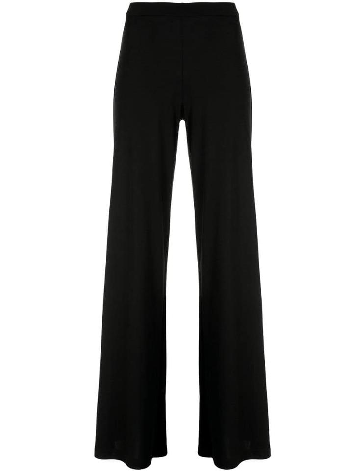 Natori High-waisted Flared Trousers - Black
