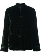 For Restless Sleepers Velvet Jacket, Women's, Size: Medium, Green, Rayon/silk