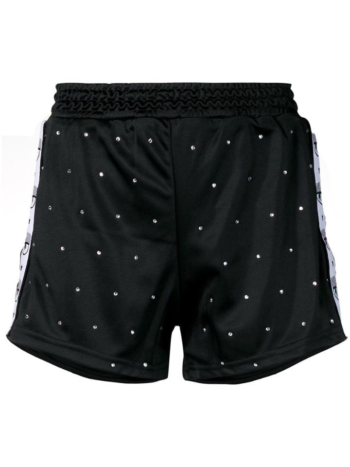 Chiara Ferragni Logomania Shorts - Black