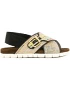 Msgm Cross Strap Sandals